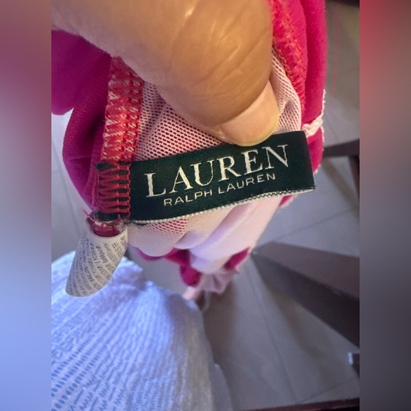 Lauren Ralph  Lauren PLUMERIA Beach Club Solid Twist One-Piece Swimsuit  18W - Picture 5 of 14